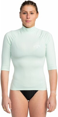 2024 Billabong Frauen Tropic Surf UV50 Kurzarm-Lycra-Weste EBJWR03015 - Sweet Mint