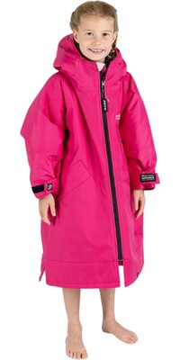 2024 Dryrobe Advance Junior Long Sleeve Changing Robe V3KSLSDA - Pink / Light Grey