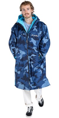 2024 Dryrobe Advance Langarmshirt Zum Wechseln Robe V3 DALSV3 - Blue Camo / Blue