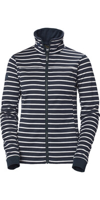 Helly Hansen Frauen Crew Fleece 2024 Jacke 30357 - Navy Stripe