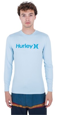 2024 Hurley Mnner One And Only Quickdry Langarm Lycra-Weste MAT0001020 - Sea Haze
