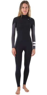 2024 Hurley Womens Advant 4/3mm Chest Zip Wetsuit WFS0013403 - Black