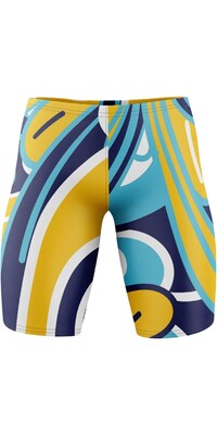 2024 Huub Mens Brownlee II Jonny Swim Jammers JAMMERJON24 - Navy / Yellow