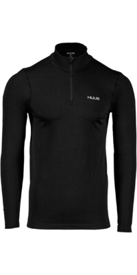 Huub Männer 2024 Seamfree Langarm 1/2 Zip Top SEAMFREBHZ - Black