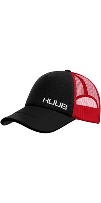 2024 Huub Running Baseballkappe A2-RBCBR - Schwarz / Rot