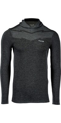 Huub 2024 Nahtloser Kapuzenpullover SEAMFREEHY - Grau / Mergel