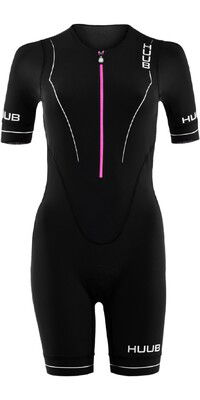 2024 Huub Frauen Aura Long Course Tri Suit AURLCS - Black / Lila