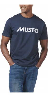 Musto Mnner 2024 Logo-T-Shirt 82451 - Navy