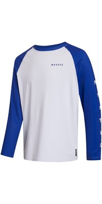 2024 Mystic Männer Bolt Long Sleeve Quickdry Tee 35001.240157 - White / Blue