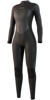 2025 Mystic Womens Brand 3/2mm Back Zip Flatlock Wetsuit 35000.250060 - Black