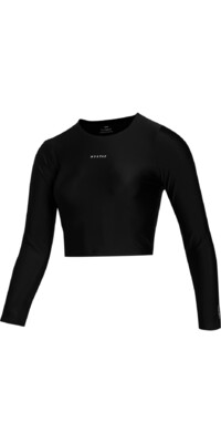 2024 Mystic Frauen Sunn Long Sleeve Crop Lycra Vest 35001.240173 - Black