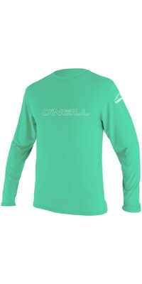 2024 O'Neill Youth Basic Skins Langarm-Rash-T-Shirt 4341  Light Aqua