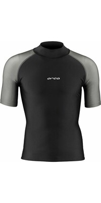 2024 Orca Mnner Bossa Short Sleeve Lycra Vest MAA1 - Black