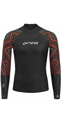 2024 Orca Männer Zeal 2 Pieces Swim Wetsuit Top NN22 - Black