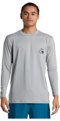 Quiksilver Mnner 2024 DNA Bubble Logo Langarm Surf Tee AQYWR03189 - Quarry