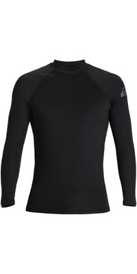 2024 Quiksilver Mens Everyday Heat Long Sleeve Rash Vest AQYWR03133 - Black