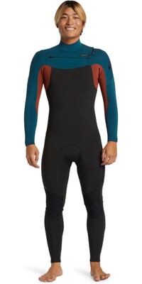 2024 Quiksilver Mens Everyday Sessions 3/2mm Chest Zip Wetsuit EQYW103202 - Midnight Turquoise