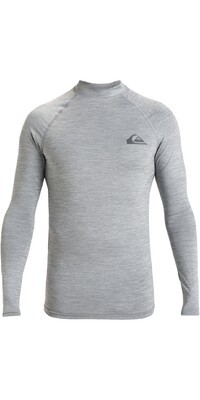 2024 Quiksilver Mens Everyday UP50 Long Sleeve Rash Vest AQYWR03131 - Quarry Heather