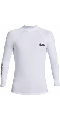 2024 Quiksilver Mens Everyday UV50 Long Sleeve Rash Vest AQYWR03131 - White