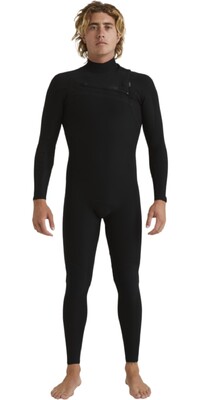 2024 Quiksilver Männer Highline 3/2mm Brustreißverschluss Neoprenanzug EQYW103210 - Black