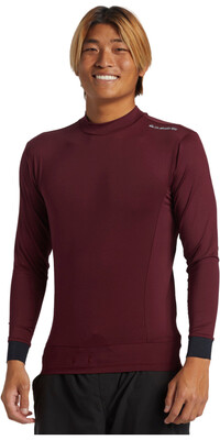 2024 Quiksilver Mens Highline Long Sleeve UPF 50 Surf T-Shirt AQYWR03146 - Wine