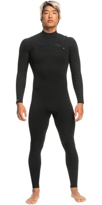 2024 Quiksilver Mens Highline 5/4/3mm Chest Zip Wetsuit AQYW103113 - Black