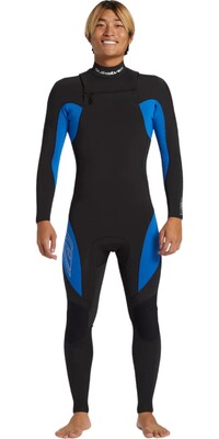 2024 Quiksilver Männer Mercury 4/3mm Brustreißverschluss Neoprenanzug AQYW103116 - Olympian Blue