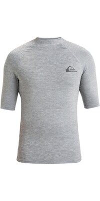 2024 Quiksilver Mens Everyday UPF50 Short Sleeve Rash Vest AQYWR03130 - Quarry Heather