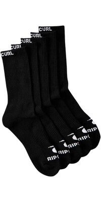 2024 Rip Curl Brand Crew Socke 5er-Pack 007MSO - Black