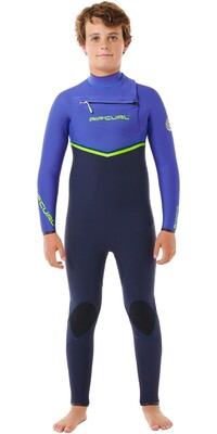 2024 Rip Curl Junior Flashbomb 5/3mm Chest Zip Wetsuit 13ABFS - Wild Berry