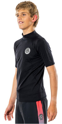 2024 Rip Curl Junior Thermopro Short Sleeve Top WLYYCB - Black