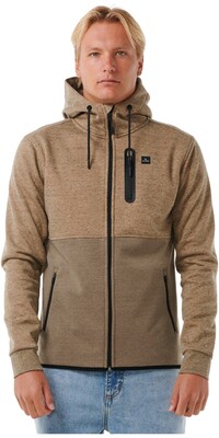 2024 Rip Curl Mens Anti Series Departed Zip Fleece CFEDB9 - Sand Dune