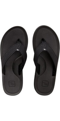 2024 Rip Curl Mnner Chiba Open Toe Flip Flops TCTG47 - Black