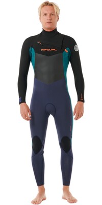 2024 Rip Curl Mens Dawn Patrol 3/2mm Chest Zip Wetsuit 158MFS - Purple Night