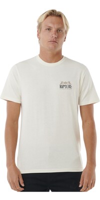 2024 Rip Curl Mnner Down The Line Tee 0LCMTE - Bone