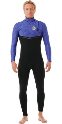 2024 Rip Curl Mens E Bomb 4/3mm Zip Free Wetsuit 14TMFS - Wild Berry