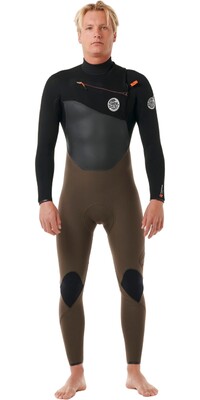 2024 Rip Curl Mens Flashbomb 4/3mm Chest Zip Wetsuit 14KMFS - Deep Rock