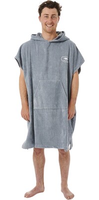 2024 Rip Curl Mens Logo Hooded Towel Changing Robe / Poncho 00GMTO - Blue