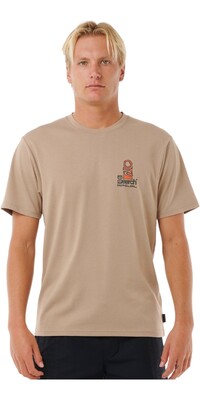 2024 Rip Curl Mens Vaporcool Search Stack Tee 0K5MTE - Sand Dune