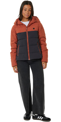 2024 Rip Curl Womens Anti Series Contrast Jacket 02HWJA - Rust