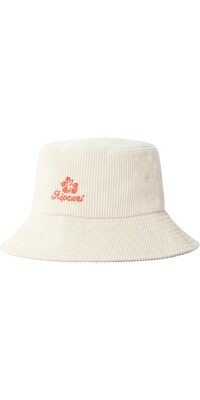 2024 Rip Curl Womens Hibiscus Heat Bucket Hat 04HWHE - Off White