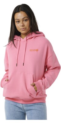 2024 Rip Curl Womens Hibiscus Heat Heritage Hooded Sweatshirt 05UWFL - Pink