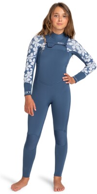 2024 Roxy Junior Swell Series 5/4/3mm Chest Zip Wetsuit ERGW103059 - Wild Wind Drifter Floral