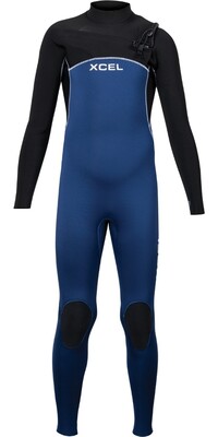 2024 Xcel Junior Comp 5/4mm Chest Zip Wetsuit KN54ZXC4BU - Navy / Black