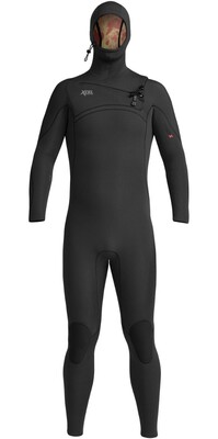 2024 Xcel Mens Comp X 4.5/3.5mm Hooded Chest Zip Wetsuit MN45C2H2 - Black