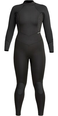 2024 Xcel Womens Axis 5/4mm Back Zip Wetsuit WN54AXG0BK - Black / Black Flower Print