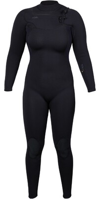 2024 Xcel Womens Comp+ 5/4mm Chest Zip Wetsuit WN54CPC4BK - Black