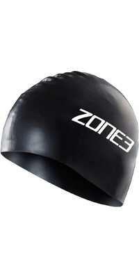 2024 ZONE3 Silikon-Schwimmkappe SA24SCAP - Black