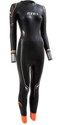 2024 ZONE3 Frauen Thermal Aspire Neoprenanzug WS22WTHRM101 - Black / Orange