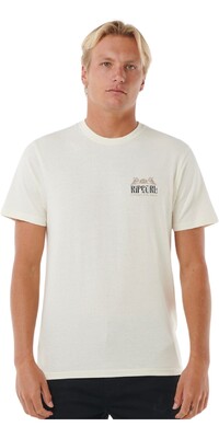 2025 Rip Curl Mnner Down The Line Tee 0LCMTE - Bone